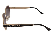 Load image into Gallery viewer, Guess Sunglass Women's Gold Metal Aviator, Gradient Smoke Lens GO00019. 32B