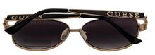 Load image into Gallery viewer, Guess Sunglass Women's Gold Metal Aviator, Gradient Smoke Lens GO00019. 32B