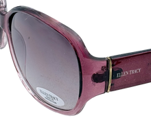 Load image into Gallery viewer, Ellen Tracy Womens Sunglass Plastic Rectangle Ombre Purple Crystal . ET 519 1
