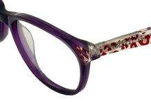 Load image into Gallery viewer, Lucky Brand Big Kids Eyeglass Purple Soft Rectangle Plastic D700. 50mm