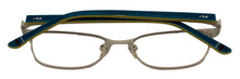 Load image into Gallery viewer, Fila Big Kids Teal Rectangle Metal Eyewear Frame VF9465. 48mm