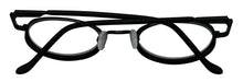Load image into Gallery viewer, Bob Mackie Mens Black Oval Metal Reading Glass Frame. BM 853. 46mm. 2.5X