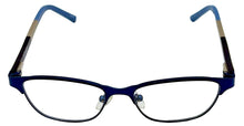 Load image into Gallery viewer, Jones New York Womens Rectangle Blue Metal J147 48mm