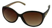Load image into Gallery viewer, Ellen Tracy Womens Brown Cream Plastic Rectangle Sunglass, Gradient Lens 547. 3