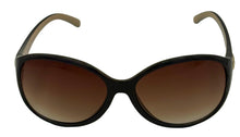 Load image into Gallery viewer, Ellen Tracy Womens Brown Cream Plastic Rectangle Sunglass, Gradient Lens 547. 3