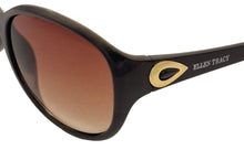 Load image into Gallery viewer, Ellen Tracy Womens Brown Cream Plastic Rectangle Sunglass, Gradient Lens 547. 3