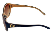 Load image into Gallery viewer, Ellen Tracy Womens Brown Cream Plastic Rectangle Sunglass, Gradient Lens 547. 3