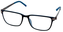 Load image into Gallery viewer, Jones New York Ophthalmic Mens Rectangle Blue Plastic Eyewear Frame, J527. 54mm