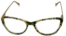 Load image into Gallery viewer, Lucky Womens Ophthalmic Cateye Plastic Brown Grey Frame D209 53mm
