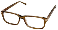 Load image into Gallery viewer, Jones New York Mens Brown Plastic Rectangle Eyewear Frame, J539 55mm