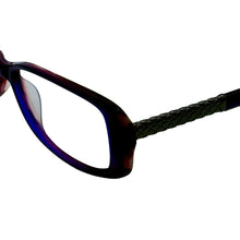 Load image into Gallery viewer, Jones New York Purple Mens Plastic Rectangle Eyewear Frame, J746 54mm