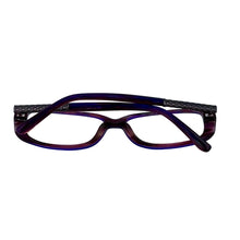 Load image into Gallery viewer, Jones New York Purple Mens Plastic Rectangle Eyewear Frame, J746 54mm