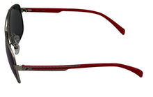 Load image into Gallery viewer, Fila Matte Silver Mens Metal Aviator Sunglass Polarized Smoke Lens SF8493. 581P