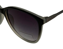 Load image into Gallery viewer, Lucky Brand Black Grey Fade Womens Sunglass Cateye Plastic, Smoke Lens Pismo