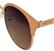 Load image into Gallery viewer, Kenneth Cole Reaction Mens Rose Gold Sunglass Round Metal Gradient KC1314 29F