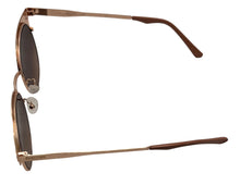 Load image into Gallery viewer, Kenneth Cole Reaction Mens Rose Gold Sunglass Round Metal Gradient KC1314 29F