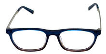 Load image into Gallery viewer, John Varvatos Mens Ophthalmic Eyeglass Rectangle Navy Gradient Plastic V406 53mm