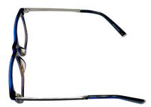 Load image into Gallery viewer, John Varvatos Mens Ophthalmic Eyeglass Rectangle Navy Gradient Plastic V406 53mm