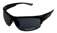 Load image into Gallery viewer, Timberland Sunglass Mens Black Plastic Rectangle Wrap, Smoke Lens TB7199. 1A
