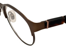 Load image into Gallery viewer, Share Jones New York Mens Brown Round Metal Eyewear Frame, J339 48mm