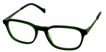 Load image into Gallery viewer, Lucky Brand Big Kids Eyeglass Soft Square Dark Green Plastic VLBD821 48mm