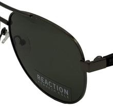 Load image into Gallery viewer, Kenneth Cole Reaction Mens Sunglass Shiny Gunmetal / Metal Aviator,KC1431 8N