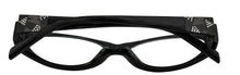 Load image into Gallery viewer, Carolina Herrera Black Oval Plastic Reading Glass H310. 50mm. 1.0X