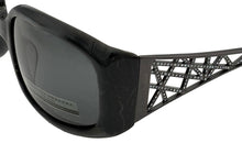 Load image into Gallery viewer, Carolina Herrera Womens Black Plastic Oversized Rectangle Sunglass H713