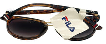Load image into Gallery viewer, Fila Mens Soft Square Gold Tortoise Sunglass , Brown Gradient Lens SF9281 978