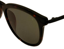 Load image into Gallery viewer, John Varvatos Mens Tortoise Plastic Square Sunglass, Green Lens V540