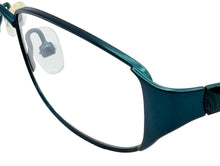 Load image into Gallery viewer, Jones New York Womens Metal Rectangle Eyewear Frame, J472 Teal 52mm