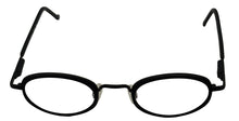 Load image into Gallery viewer, Bob Mackie Mens Black Oval Metal Eyewear Frame. BM 853. 46mm