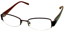 Load image into Gallery viewer, Jones New York Womens Metal Soft Rectangle Rimless Eyewear Frame J459 Red 51mm