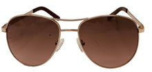 Load image into Gallery viewer, Guess Sunglass Mens Gold Metal Aviator, Brown Gradient Lens GF0408. 32F