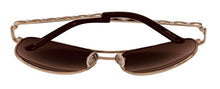 Load image into Gallery viewer, Guess Sunglass Mens Gold Metal Aviator, Brown Gradient Lens GF0408. 32F