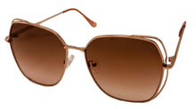Load image into Gallery viewer, Guess Sunglass Womens Rose Gold Oversized Square Gradient Lens GF0416. 28F