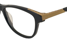 Load image into Gallery viewer, Jones New York Black Gold Mens Plastic Soft Square Eyewear , J239. 49mm