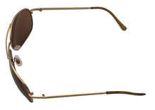 Load image into Gallery viewer, Perry Ellis Mens Sunglass Mens Silver, Matt Gold Metal Aviator Brown Lens PE22 3