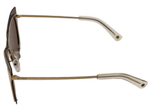 Load image into Gallery viewer, Sting Womens Gold Metal Cateye Sunglass Brown Mirror Polarized Lens SST195 304