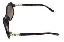 Load image into Gallery viewer, Guess Womens Dark Havana Rectangle Plastic Sunglasses, Gradient Lens GF0393 52F