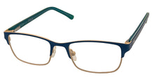 Load image into Gallery viewer, Fila Big Kids Navy Gold Rectangle Metal Eyewear Frame VF9464. 47mm
