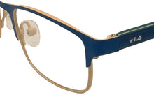 Load image into Gallery viewer, Fila Big Kids Navy Gold Rectangle Metal Eyewear Frame VF9464. 47mm