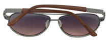 Load image into Gallery viewer, Guess Sunglass Mens Nickeltin Metal Aviator, Smoke Gradient Lens GF0414. 10B