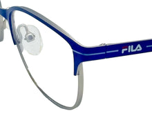 Load image into Gallery viewer, Fila Big Kids Soft Square Eye Metal Eyewear Frame VF1150 Purple 48mm