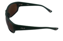 Load image into Gallery viewer, Fila Mens Matte Green Rectangle Plastic Wrap Sunglass SF9347 0B56