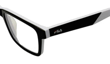 Load image into Gallery viewer, Fila Big Kids Black White Rectangle Plastic Eyewear Frame VF9456. 48mm