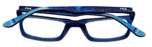 Load image into Gallery viewer, Fila Big Kids Blue Crystal Fade Soft Square Plastic Eyewear Frame VF9457 46mm
