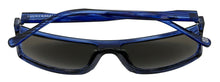 Load image into Gallery viewer, Lucky Brand Mens Matte Blue Plastic Rectangle Sunglass, Smoke Lens Refrain