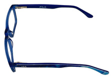Load image into Gallery viewer, Fila Big Kids Blue Rectangle Plastic Eyewear Frame VF1286. 47mm