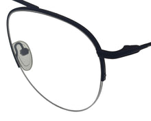 Load image into Gallery viewer, Jones New York Mens Matte Black Rimless Metal Eyewear Aviator Frame. J359. 53mm